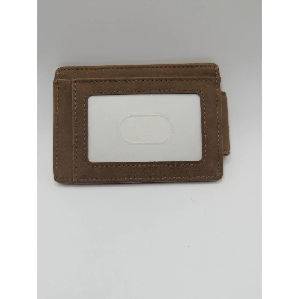 Toughergun Leather Clip Wallet Brown‎